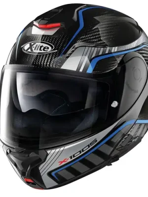 X-lite Klapphelme X-1005 ULTRA CARBON CHEYENNE, carbon Black Blue 19 Gr M Neue Kollektion