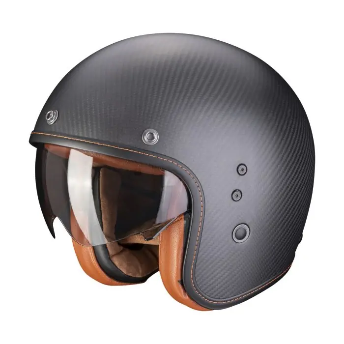 Neu SCORPION Jethelm BELFAST CARBON EVO SOLID Mattschwarz ECE 22.06