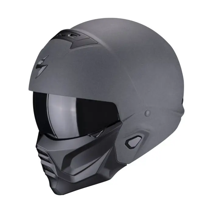 SCORPION Integralhelm EXO-COMBAT II GRAPHITE Dark Grau ECE 22.06 Nur Heute