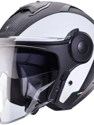 Caberg Jethelm Soho Milano matt-schwarz/weiß - Größe XS-2XL Neue Ware