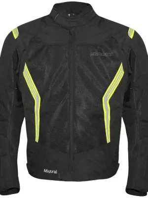 Germot TEXTILJACKE MISTRAL SCHW./GELB Größe S-4XL Geprüft