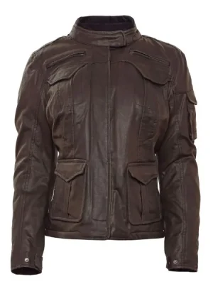 Preisreduziert Bores Motorradjacke Damen Sonja Wachsjacke lang wasserdicht - DXS bis D2XL
