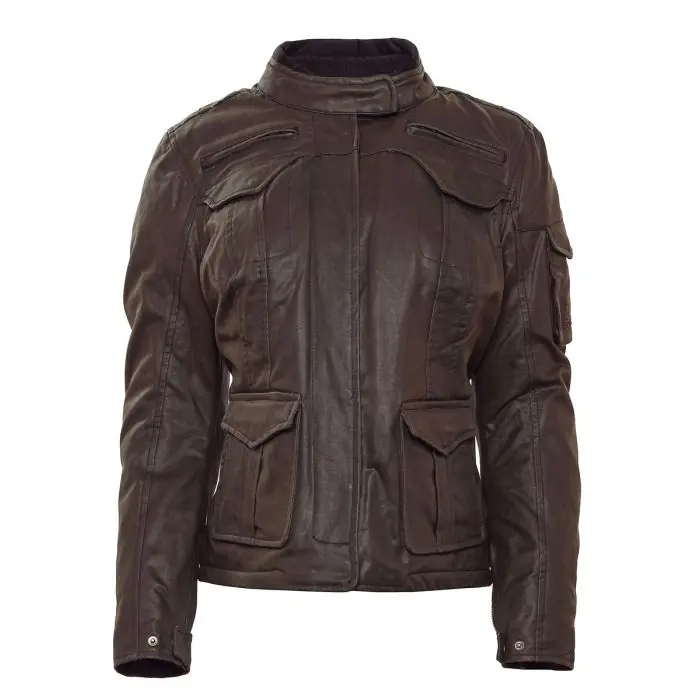 Preisreduziert Bores Motorradjacke Damen Sonja Wachsjacke lang wasserdicht - DXS bis D2XL
