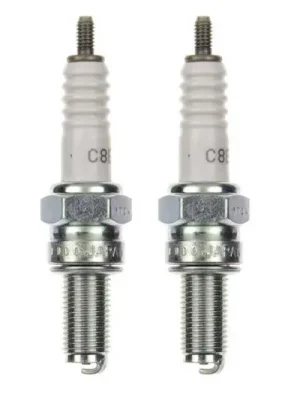 2x Zündkerze C8E Zündkerzen Set 2 Stück für Husaberg FC 400 Motorrad Online Kaufen
