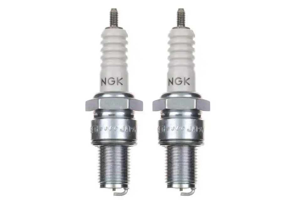 2x Zündkerze B9EG Zündkerzen Set 2 Stück für Motorrad / Roller Nur Heute
