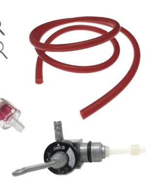 Top-Seller Benzinhahn + Benzinschlauch Rot Set für Saxonette Spartamet Hercules Sachs