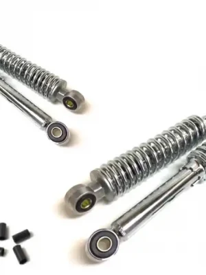 280 + 320mm Stoßdämpfer Chrom Tieferlegung Set für Simson Duo Schwalbe Star KR51 SR4 Preisknaller