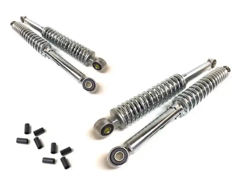 280 + 320mm Stoßdämpfer Chrom Tieferlegung Set für Simson Duo Schwalbe Star KR51 SR4 Preisknaller