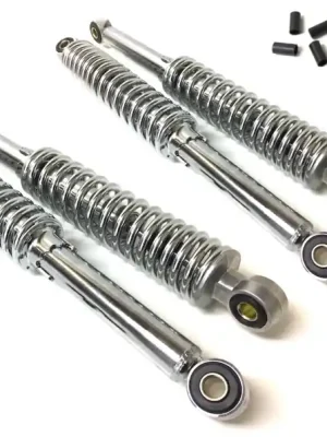 300 + 320mm Stoßdämpfer Chrom Tieferlegung Set für Simson Duo Schwalbe Star KR51 SR4 Nur Heute