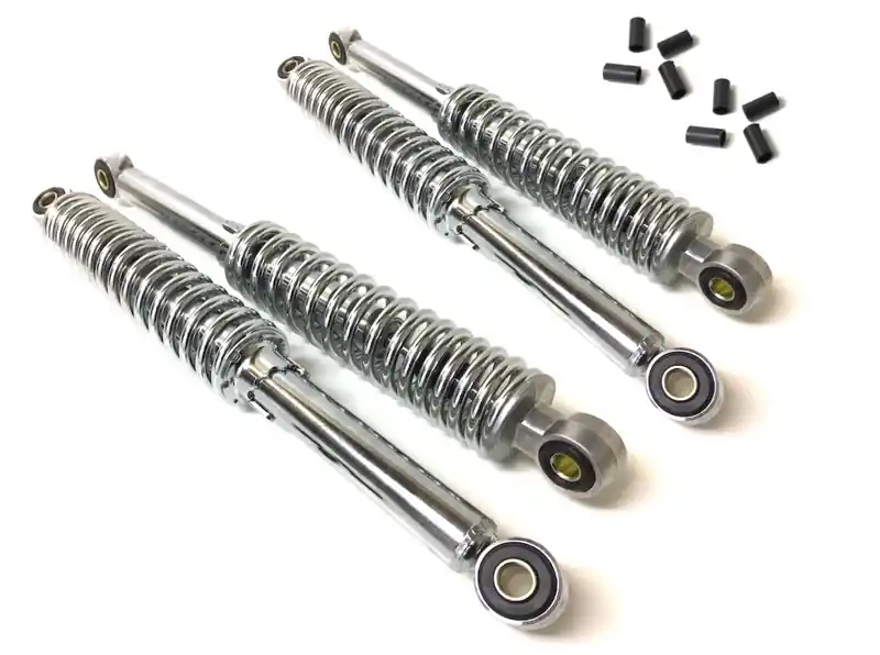 300 + 320mm Stoßdämpfer Chrom Tieferlegung Set für Simson Duo Schwalbe Star KR51 SR4 Nur Heute