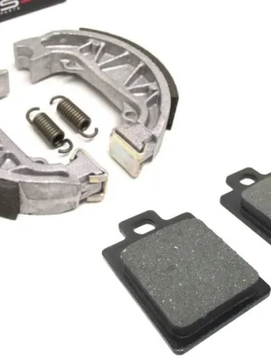 Bremsbelag & Bremsbacken Satz vorne/hinten für Piaggio NRG 50, Sfera RST Preisknaller