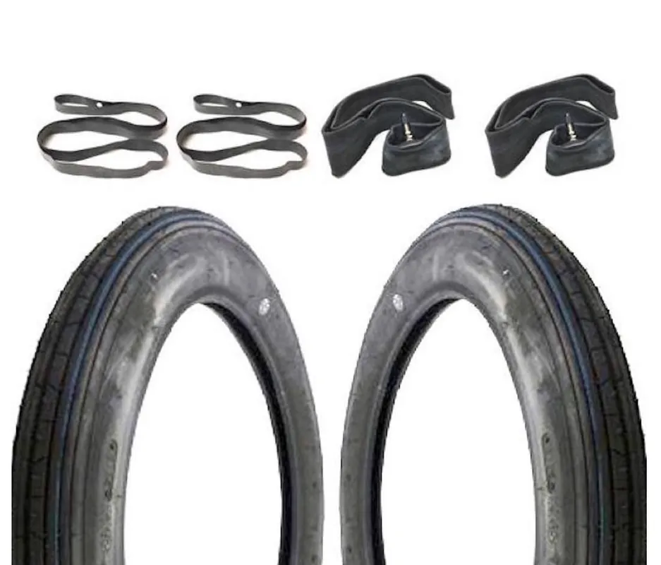 2x Reifen 2.75-17 Schlauch Felgenband Satz für Honda CB NSR AC08, Puch Maxi Monza Cobra Saisonangebot
