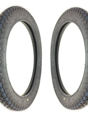 2x Kenda Reifen Set K254 2,75x17 (2 3/4 x 17 Zoll) für Zündapp KS CS C GTS 50 Markenware
