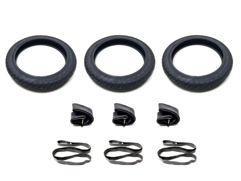 3x Reifen, Schläuche & Felgenband Set 2.75-16 für Simson Krause Duo Nur Heute