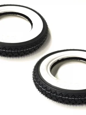2x Kenda K333 Reifen Weisswandreifen Satz 3.00 - 10 Zoll TT für Vespa V PK 50 N XL Special Sale