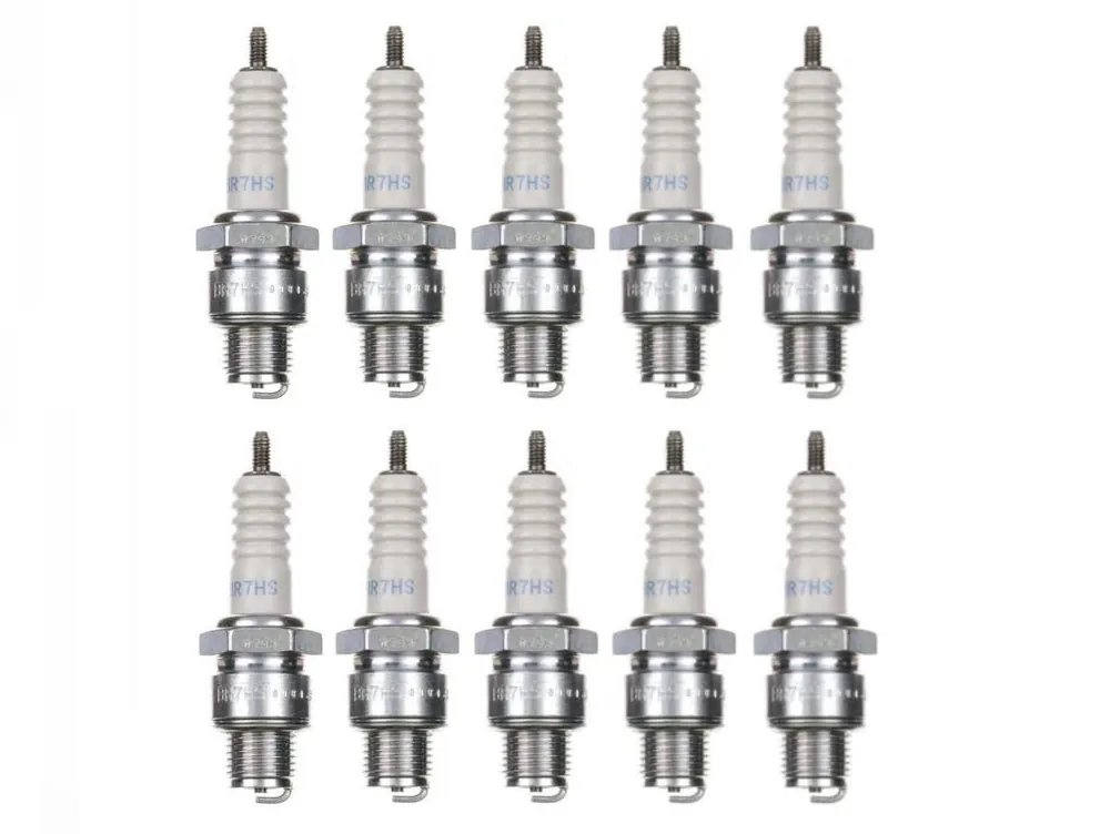 Super-Preis 10x Zündkerze BR7HS Zündkerzen Set 10 Stück 10er Pack für Motorrad / Roller