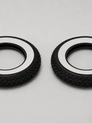 2x Kenda K333 Weißwand Reifen 3.50-10 TT für Vespa, Piaggio & China Roller Echt