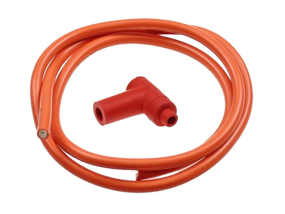 Zündkabel & Zündkerzenstecker Rot passend für Piaggio, Aprilia, Peugeot, Kymco Mega-Angebot