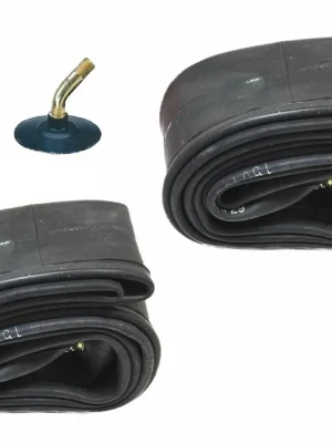 2x Schlauch Set 120/70-12 & 130/70-12 mit 45° Winkelventil passend für Kymco Agility 50 Neuheit