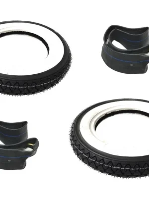 2x Weißwand Reifen Schlauch Set 3.00-10 K333 42J für Vespa 50 S N PK Sonderaktion