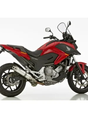 HURRIC Supersport Auspuff silber EG-BE passt für HONDA NC750S(16-21)/NC750X(21-24)/NC750X(16-20) Markenprodukt