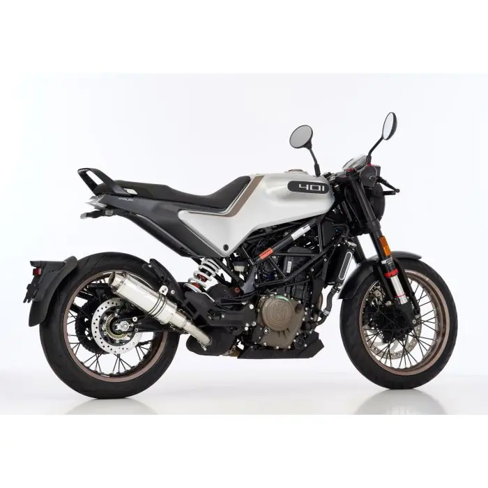 Online Kaufen HURRIC Supersport Auspuff Short silber EG-BE passt für HUSQVARNA Svartpilen 125(21-23)/Svartpilen 401(20-23)/Vitpilen 401(20-23)/KTM 125 Duke(21-23)/250 Duke(21-21)/390 Duke(21-23)/RC 125(22-24)/RC 39