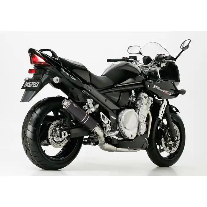 HURRIC Supersport Auspuff schwarz EG-BE passt für SUZUKI GSF 1200 Bandit(06-06)/GSF 1200 Bandit S(06-06) Letzte Chance