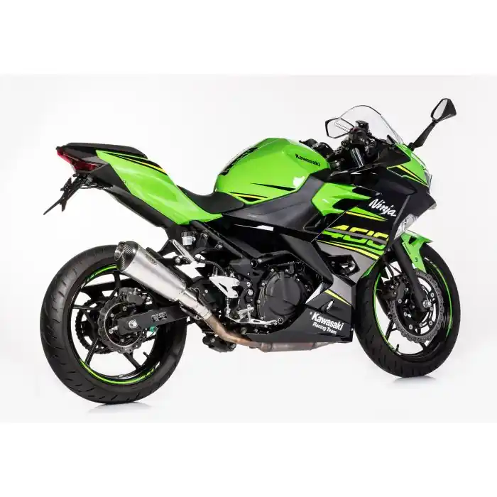 SHARK DSX-7 Auspuff Short silber EG-BE passt für KAWASAKI Ninja 400(18-21)/Z400(19-21) Neuheit