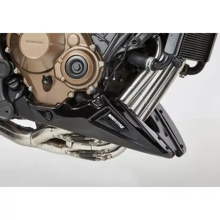 BODYSTYLE Sportsline Bugspoiler schwarz Matt Gunpowder Black Metallic, NH436M ABE passt für HONDA CB650R(21-23)/CB650R(24-24) Echt