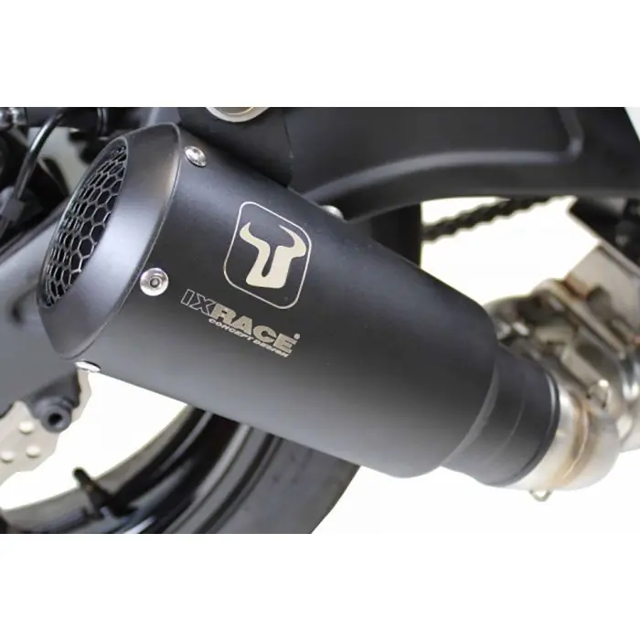 IXRACE MK2 Edelstahl Auspuff schwarz für KTM 125/390,17-,RC 125/390,17-(Euro 4) (Stück) Schnäppchen