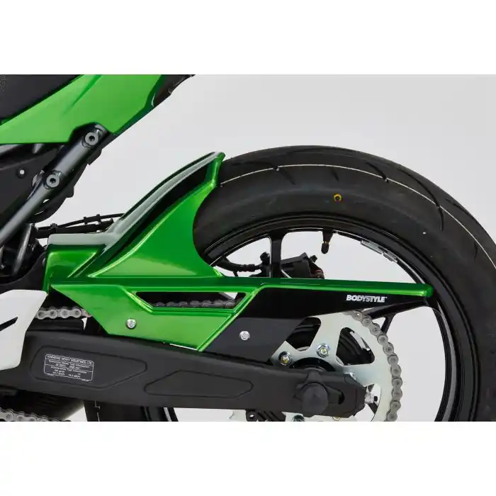Neu BODYSTYLE Sportsline Hinterradabdeckung grau Metallic Matte Graphenesteel Gray ABE passt für KAWASAKI Ninja 650(22-22)/Ninja 650(23-24)/Z650(22-22)/Z650(23-24)