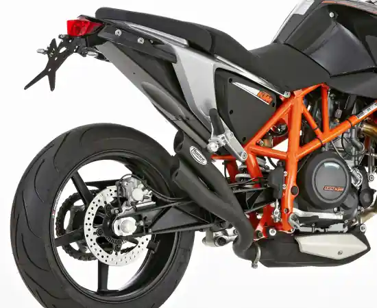 Highlight HURRIC Pro 2 / Endschalldämpfer schwarz-matt / KTM Duke 690 / ab 2017 / ABE