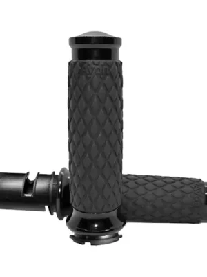 Beliebt Avon Diamond Griffe Schwarz für Harley-Davidson Softail, Touring mit E-Gas ab 2023
