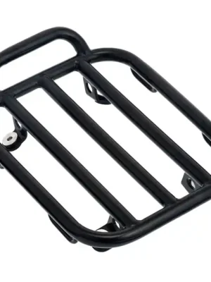 Expressversand Motone Gepäckträger Edelstahl Schwarz für Harley-Davidson und Custombikes