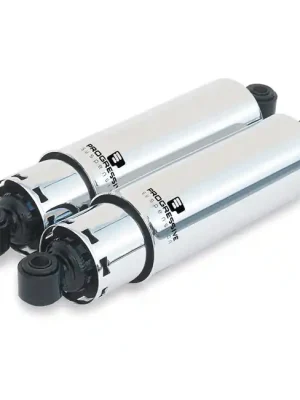 Sonderaktion PS 412 Stoßdämpfer 11" mit Abdeckung Chrom für Harley Davidson FL, FX 73-86