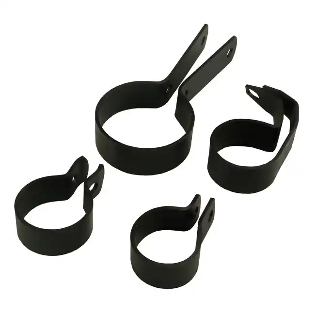 Direktkauf Samwel Auspuff Schellen P-Klemme 65287-32 Schwarz für Harley-Davidson WL/WR