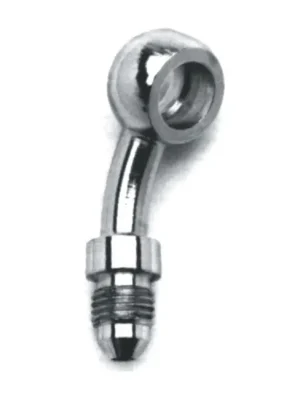 Goodridge 3/8 Banjo-Fitting 20° für Bremsleitungen Chrom für Harley-Davidson Ausverkauf