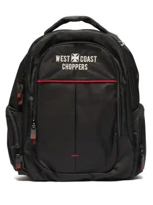 Westcoast Choppers Schwarz Rucksack Motorradtasche Neue Kollektion