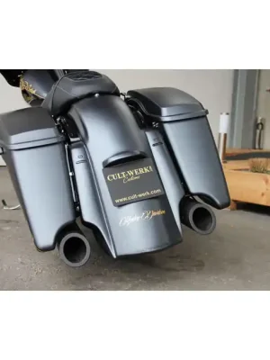 Neue Kollektion Cultwerk Heckfender Custom V1 Schwarz für Harley-Davidson Touring 14-22