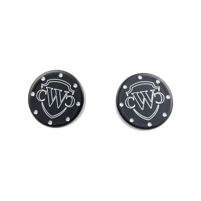 Cultwerk Achscover mit Logo Schwarz vorne für Harley-Davidson Softail 18-22 Jetzt Kaufen