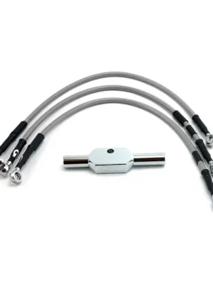 Günstig Goodridge Bremsleitungskit Stahlflex, f. Harley-Davidson XL883R 02-03 m. TÜV!