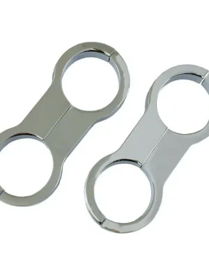 1 Paar Ölkühler Montageschellen, Chrom 1 1/8", für Harley-Davidson Preis Gesenkt