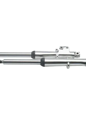 2 Stand & Tauchrohre, +2", Einscheibe, poliert, f. Harley-Davidson 72-84 FL Letzte Chance