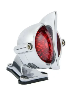 Motone Rücklicht Cuda mit Halter, poliert, LED, für Harley-Davidson mit TÜV! Preisreduziert