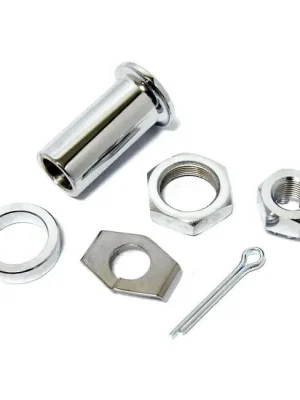 Achsmontage Kit, Hinterrad, Chrom, für Harley-Davidson EL, FL, UL 36-57 Markenware