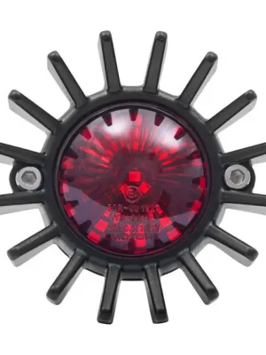Geprüft Motone Rücklicht Big Fin Schwarz, LED, für Harley-Davidson mit TÜV!