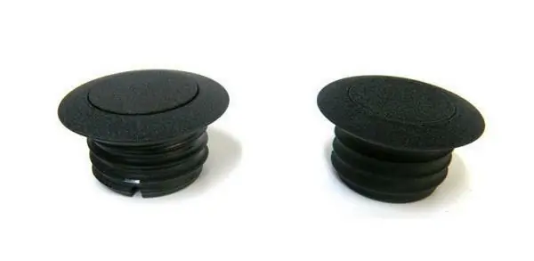 1 Paar Pop - Up Tankdeckel Set für Fatbob schwarz, für Harley - Davidson 83 - 95 Top-Seller