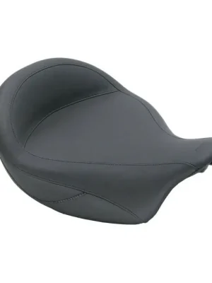 Zertifiziert Mustang Solo Sitz, 17" breit, Schwarz, für Harley-Davidson Touring 08-25