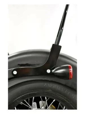 Billig Cycle Vision Sissybar Seitenplatten Schwarz, f. Harley-Davidson FLS Slim 12-17