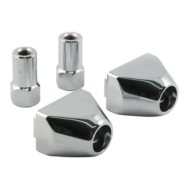 Achspanner Endkappen Pyramid Chrom für Harley - Davidson Big Twin, XL 73-01 Markenprodukt
